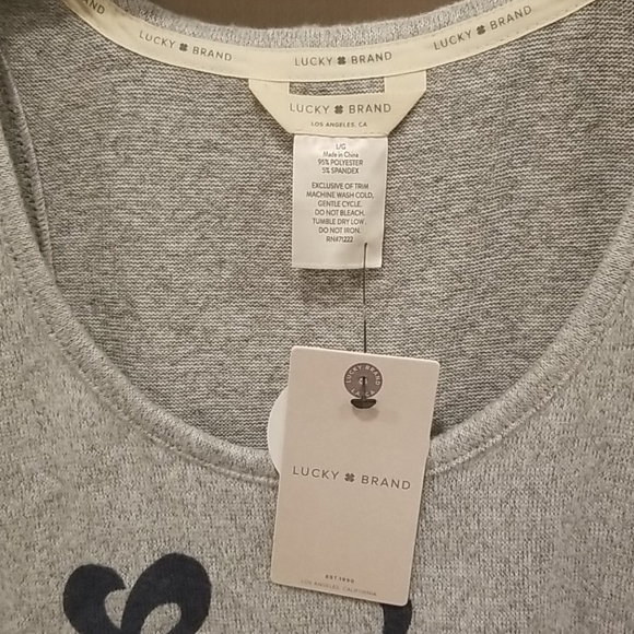 💕LUCKY BRAND💕 Pajama Set (3 Piece) Stars L NWT - Picture 4 of 12